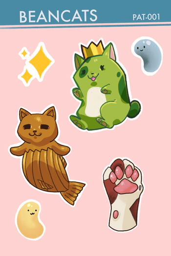 Cat sticker designs
